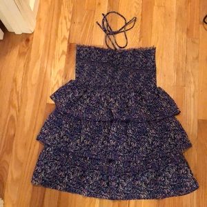 Paisley ruffled dress